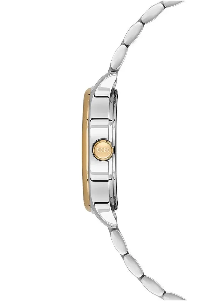 U.S. Polo Assn. Stile Women's 30mm Watch with Green Dial & Two Tone Bracelet