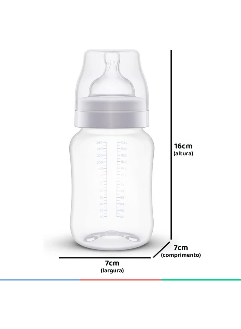 فيليبس طقم زجاجات رضاعة للأطفال مضادة للمغص 125 و260 مل، تصميم كلاسيكي مع نظام تهوية لتغذية مريحة وتقليل الغازات - Image 2