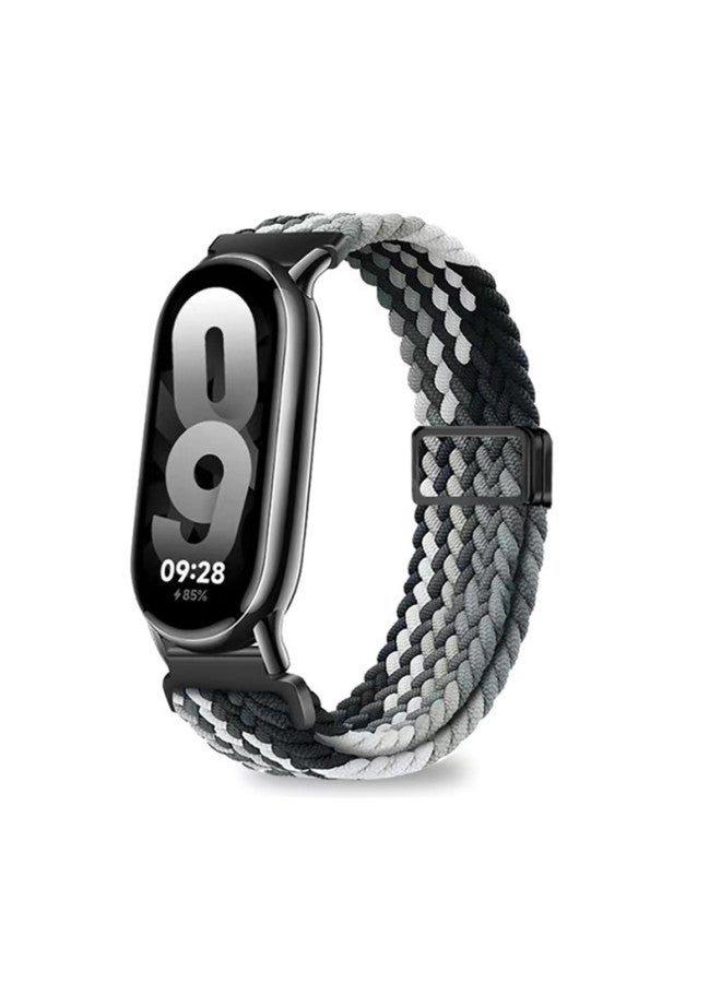 حزام بديل مناسب لسوار Xiaomi Mi Band 10 مع مشبك مغناطيسي NFC من النايلون المنسوج، مناسب لسوار Xiaomi 9