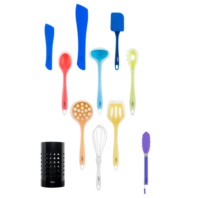 Ozeri 11-Piece All-in-One Silicone Utensil Set, Multicolor - Image 5