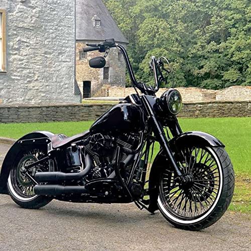 Rich Choices 8mm Black Motorcycle Rearview Side Mirror Hollow styling for Harley Bobber Cruiser Custom MT - Image 4