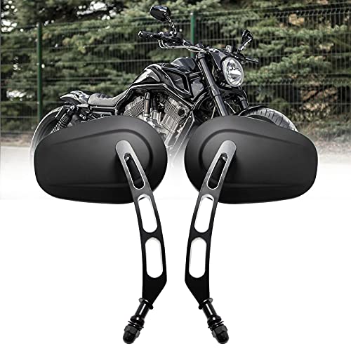 Rich Choices 8mm Black Motorcycle Rearview Side Mirror Hollow styling for Harley Bobber Cruiser Custom MT - Image 5