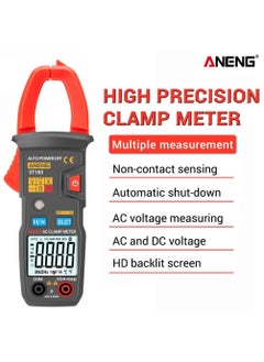 أنينج جهاز قياس التيار المتردد الرقمي ST183، 6000 عداد تيار متردد، مقياس متعدد RMS حقيقي، جهاز اختبار جهد التيار المستمر/المتردد، السعة، هرتز، اختبارات أوم NCV  - Image 2