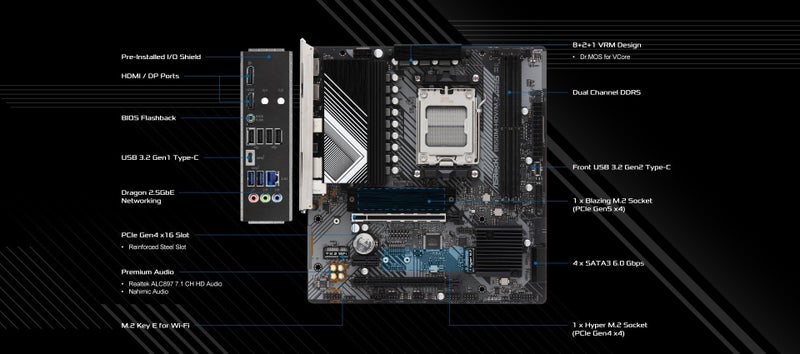 ASRock B650M-HDV/M.2 يدعم معالجات AMD Socket AM5 Ryzen 7000 Series - Image 3