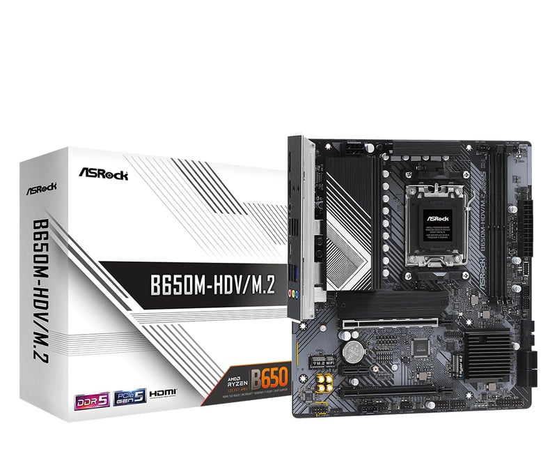 ASRock B650M-HDV/M.2 يدعم معالجات AMD Socket AM5 Ryzen 7000 Series - Image 1