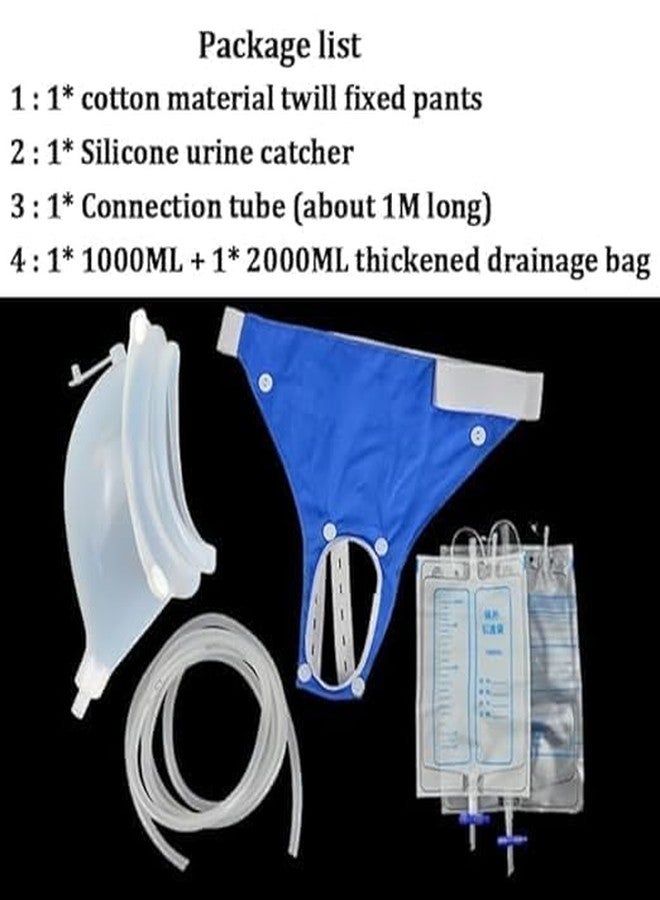 Fennec Mart Portable Silicone Urinal Pants for Men & Women - Reusable Incontinence Briefs with Catheter & Urine Bag, Breathable & Comfortable, Leak-Proof Design for Elderly & Bedridden Patients - Image 3
