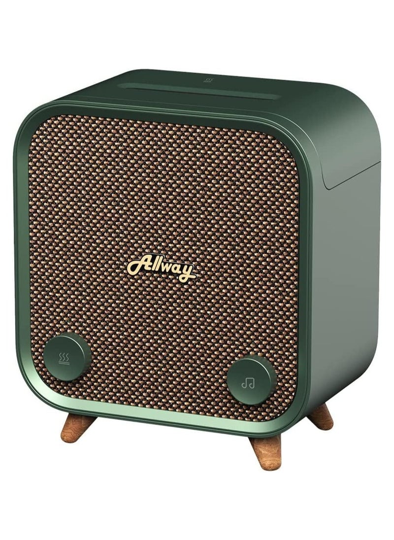 Allway Essential Oil Diffuser Humidifiers with Bluetooth Speaker, Up to 9 Hours Runtime,230ml Water Tank Capacity,6 Colors Lights Diffusers for Home Large Room Office