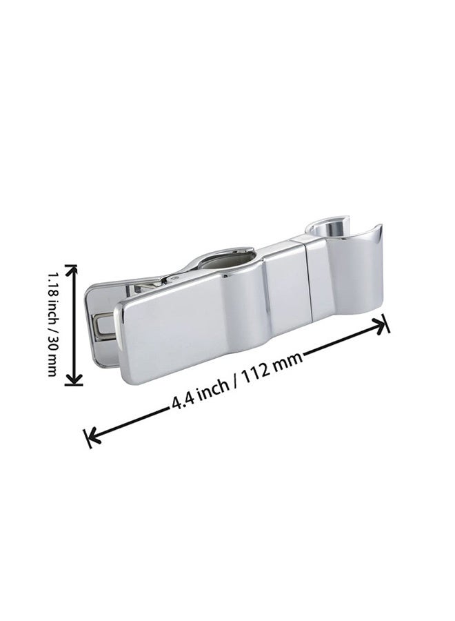 Peachjoy Adjustable Shower Head Holder for Slide Bar,Universal 20-25MM O.D, Rail Head Bracket Holder for Slide Bar Slider Clamp Bathroom Replacement  - Image 2