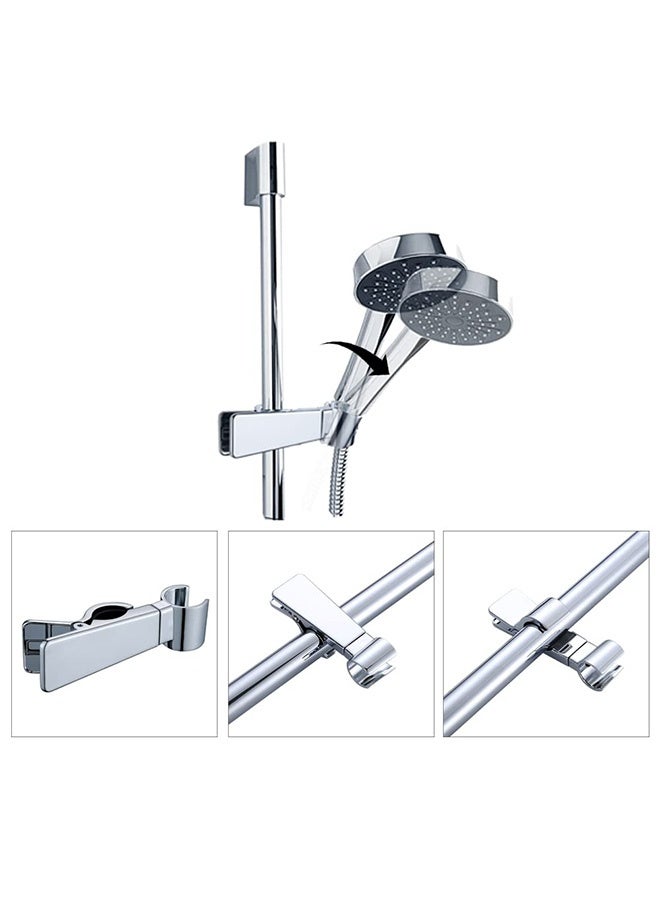 Peachjoy Adjustable Shower Head Holder for Slide Bar,Universal 20-25MM O.D, Rail Head Bracket Holder for Slide Bar Slider Clamp Bathroom Replacement  - Image 5
