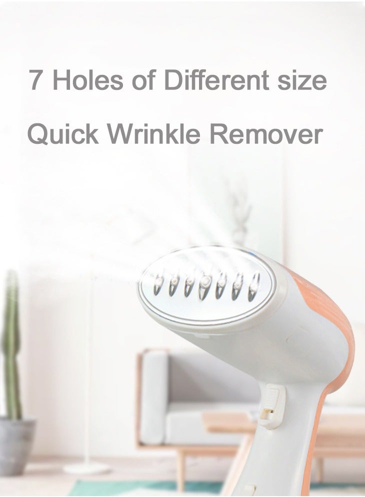 ييباو مكواة بخار محمولة للملابس بقوة 1500 واط، مزودة بخزان قوي ونفاذ سعة 300 مل، تسخين سريع في 30 ثانية، مزيل للتجاعيد، فعالة على جميع الأقمشة، GRE-412 - Image 2