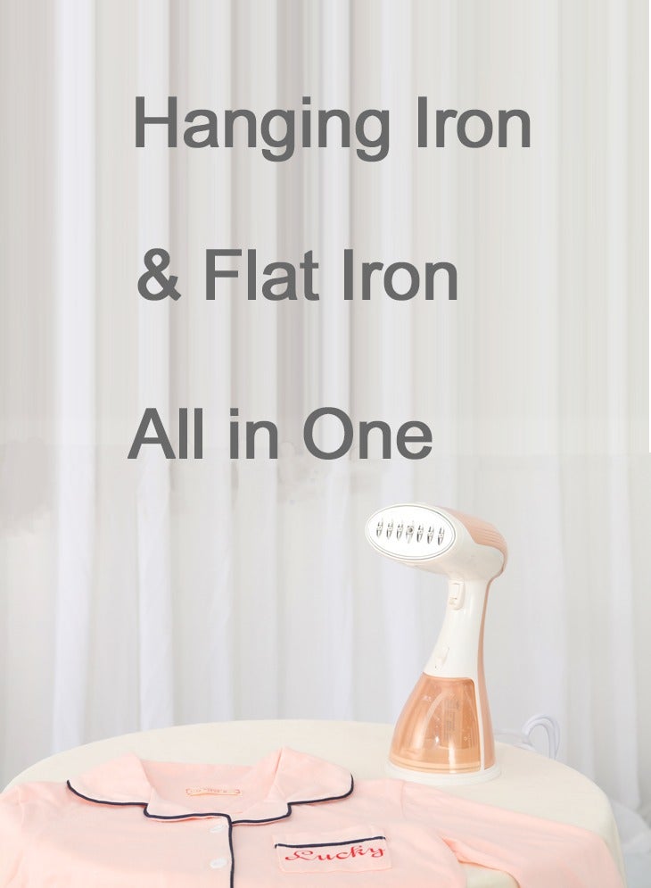 ييباو مكواة بخار محمولة للملابس بقوة 1500 واط، مزودة بخزان قوي ونفاذ سعة 300 مل، تسخين سريع في 30 ثانية، مزيل للتجاعيد، فعالة على جميع الأقمشة، GRE-412 - Image 5