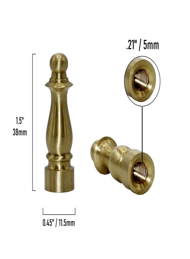 كرييتف هوبيز زينة نهائية من النحاس الصلب من كرييتف هوبيز ELY1465 لأغطية المصابيح، ارتفاعها 1.5 بوصة، عبوة من قطعتين - Image 4
