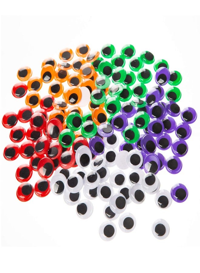 EMAAN 150 Pieces of 20mm Multicolor Round Wiggle Googly Eyes with Self-Adhesive - Image 1