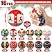 JellyArch 16 Pcs Christmas Ugly Sweater Stress Balls Bulk 2 Inch Christmas Foam PU Squeeze Balls Mini Stress Relief Toys Xmas Party Favors Goodie Bag Fillers Stocking Stuffer Gifts - Image 4