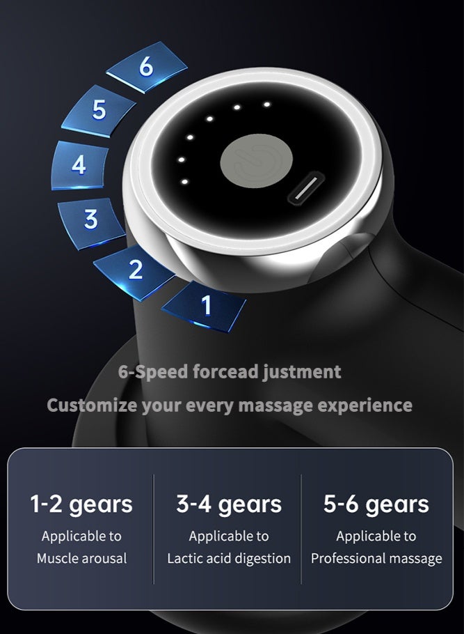 جهاز تدليك الجسم، جهاز تدليك كهربائي للسيلوليت مزود بخمسة رؤوس تدليك، جهاز محمول لتحديد شكل الجسم لشد البطن والذراعين والفخذين - Image 4