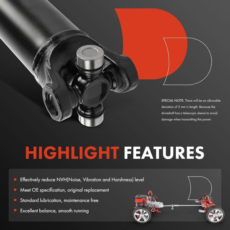 A-Premium Rear Drive Shaft Assembly for Camaro & Firebird - Image 4