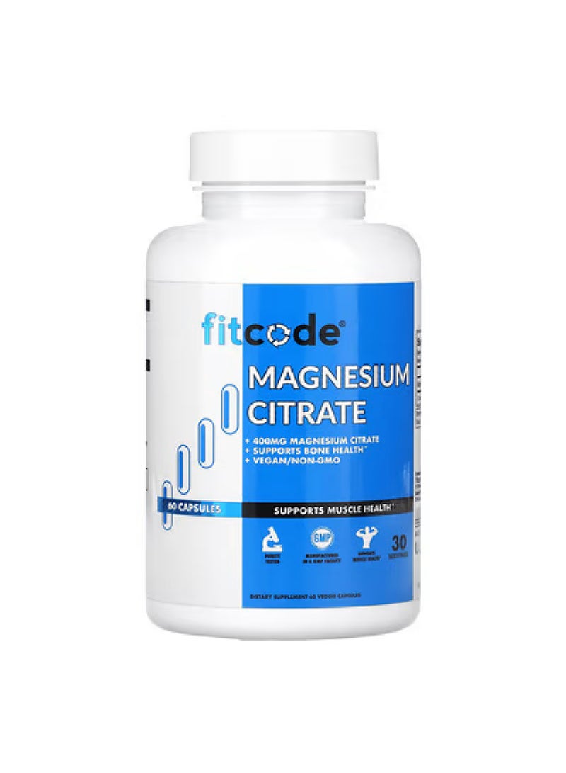 فيتكود سترات المغنيسيوم، 60 كبسولة نباتية (200 ملغ لكل كبسولة)