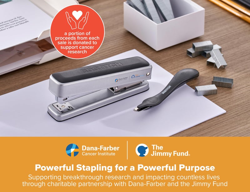 Bostitch Titan Heavy Duty Metal Stapler, 50 Sheet Capacity with 1250 Staples and Ergonomic Staple Remover, Jam Free Stapling, Full Strip Stapler for Desk, Office and Classroom, Silver - Image 2