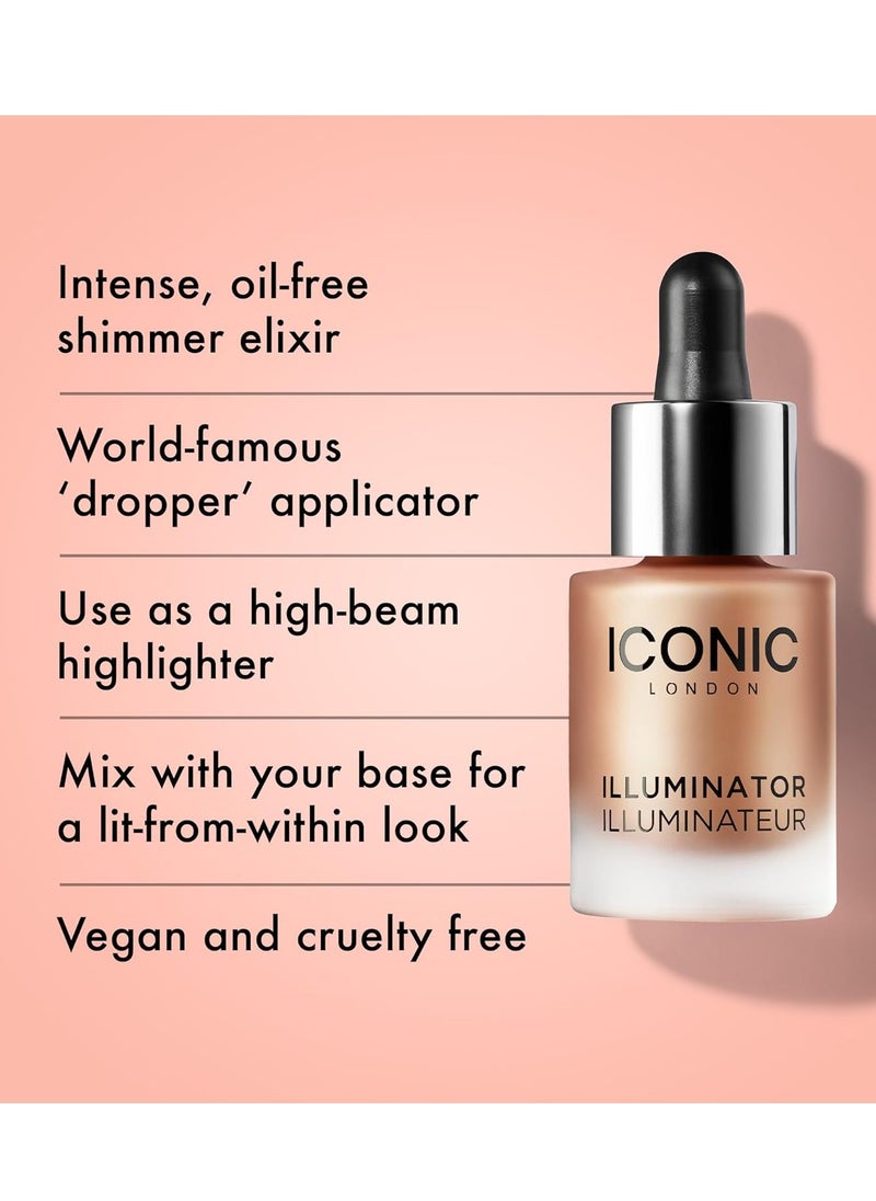 ICONIC LONDON ICONIC LONDON Illuminator | Liquid Highlighting Drops for a Radiant Glow, Cruelty-Free, Vegan Makeup  - Image 3