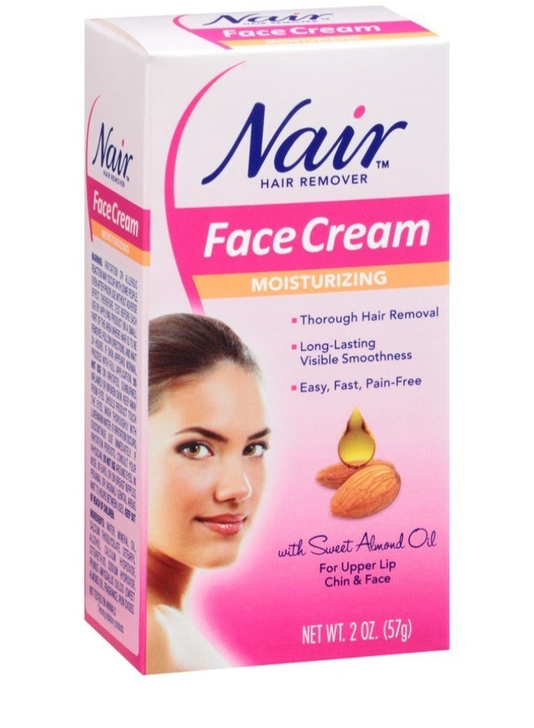 Nair Hair Remover Face Cream, 2 Ounce (Pack of 6)