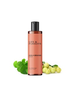 Life & Pursuits Life & Pursuits Amla Brahmi Hair Oil for Hair & Scalp Health - 100 ml | Natural, Indian Ayurveda Oil for Healthy & Shiny Hair | Coconut, Castor, Sesame, Triphala, Gotukola  - Image 1