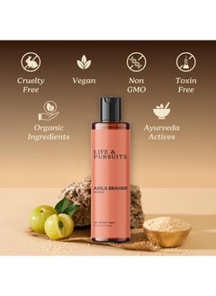 Life & Pursuits Life & Pursuits Amla Brahmi Hair Oil for Hair & Scalp Health - 100 ml | Natural, Indian Ayurveda Oil for Healthy & Shiny Hair | Coconut, Castor, Sesame, Triphala, Gotukola  - Image 5