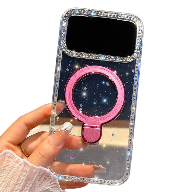 MS غطاء واقي بAcrylic، حامل قائم، مقاوم للصدمات لـ iPhone 13 بوظيفة حامل من الأكريليك - Image 1