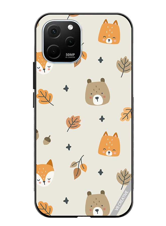 VR CREATIVE Protective Case Cover For Huawei Enjoy 50z Fox And Squirrel Design Multicolour - Image 1