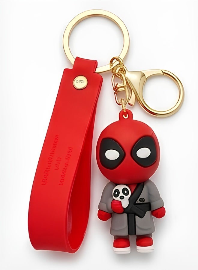 مارفل ميدالية مفاتيح "ديدبول" (Deadpool) من مارفل بتصميم ثلاثي الأبعاد، حلقة مفاتيح للأطفال، إكسسوار للحقائب، تعليقة لحقيبة الظهر، هدية ولعبة قابلة للاقتناء، تصاميم متنوعة. - Image 3