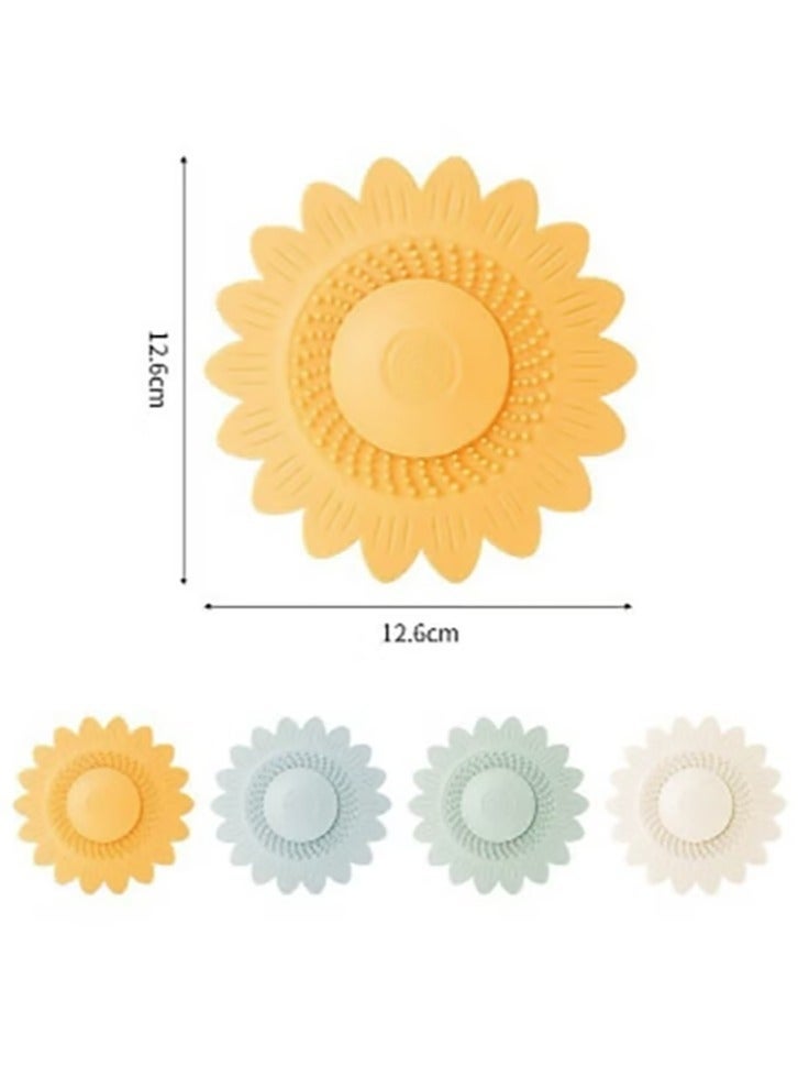 Bukela Bathroom deodorant mat, household silicone floor drain four-piece set, kitchen sink anti-blocking filter, sewer, suitable for bathroom kitchen sink - Image 5