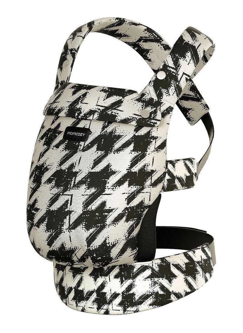 Momcozy - Baby Carrier - Ergonomic, Cozy and Lightweight Carrier for 7-44lbs, Effortless to Put On, Ideal for Hands-Free Parenting, Enhanced Lumbar Support, Purehug for Infant to Toddler, Houndstooth - Image 1