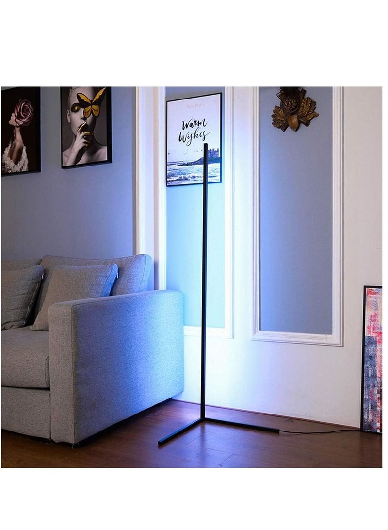 Smart RGB Floor Lamp, LED Floor Lamp Ambient Background Light, Modern Minimalism Color Changing LED Dimmable Torchiere - Image 3