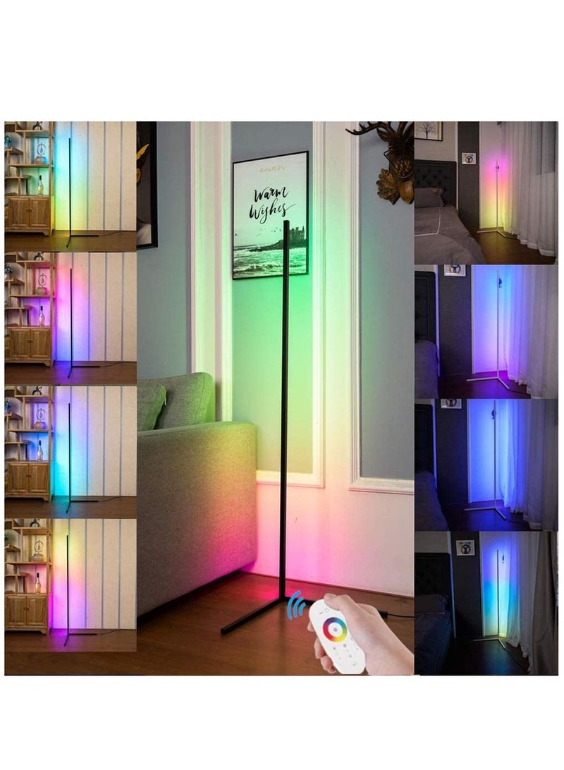 Smart RGB Floor Lamp, LED Floor Lamp Ambient Background Light, Modern Minimalism Color Changing LED Dimmable Torchiere - Image 1
