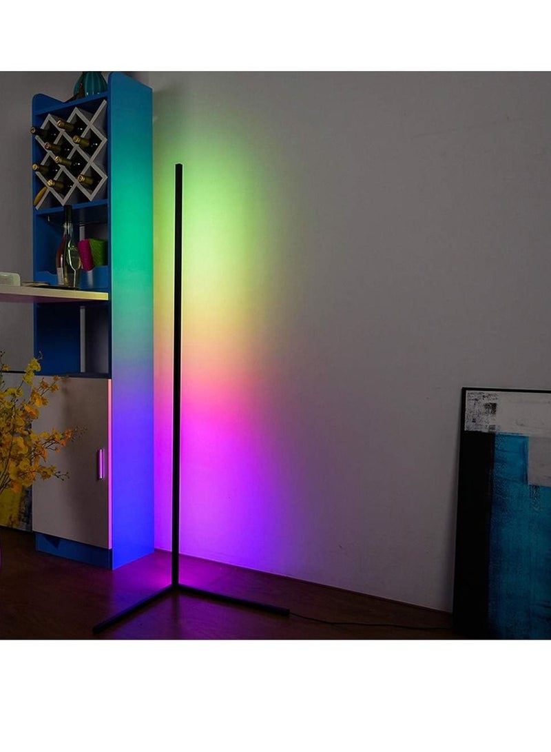 Smart RGB Floor Lamp, LED Floor Lamp Ambient Background Light, Modern Minimalism Color Changing LED Dimmable Torchiere - Image 5
