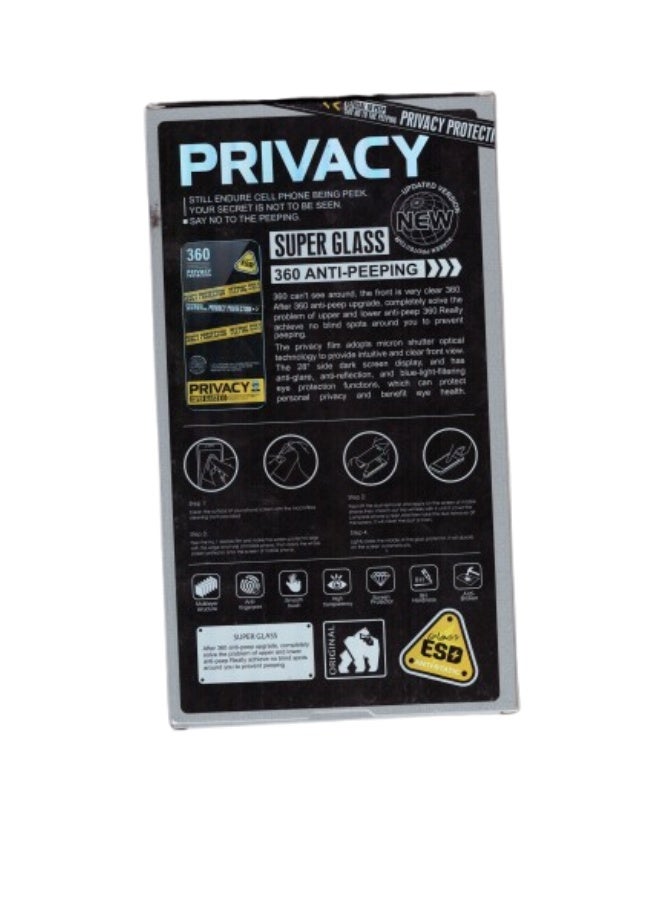 360-Degree Privacy Screen Protector - Complete Protection from Prying Eyes, Anti-Scratch, and Anti-Glare for iPhone 15 Pro Max - Image 3