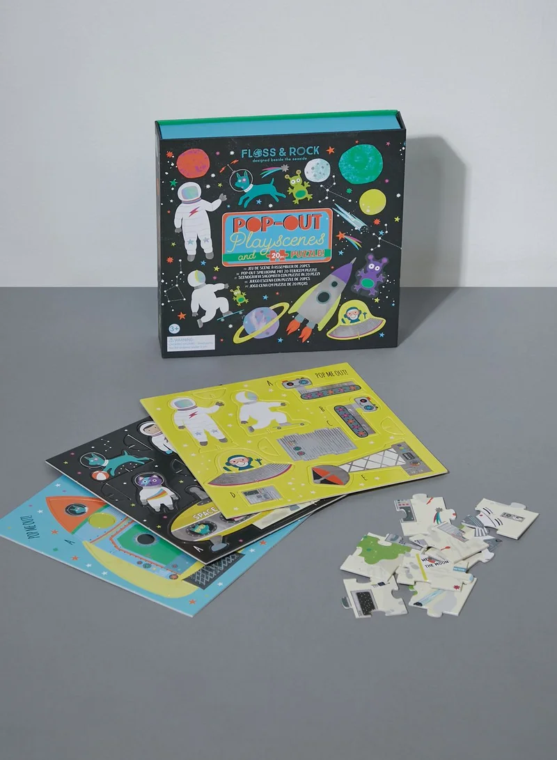Floss & Rock Space Pop Out Play Scenes