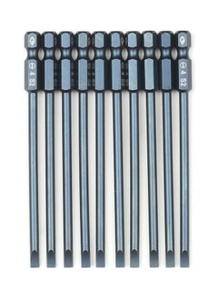 NIBEMINENT 10-Piece Electric Screwdriver Bit Set Grey  - Image 1
