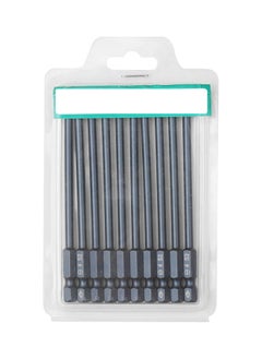 NIBEMINENT 10-Piece Electric Screwdriver Bit Set Grey  - Image 2
