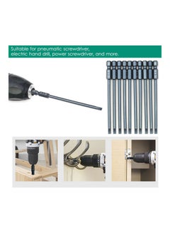 NIBEMINENT 10-Piece Electric Screwdriver Bit Set Grey  - Image 3