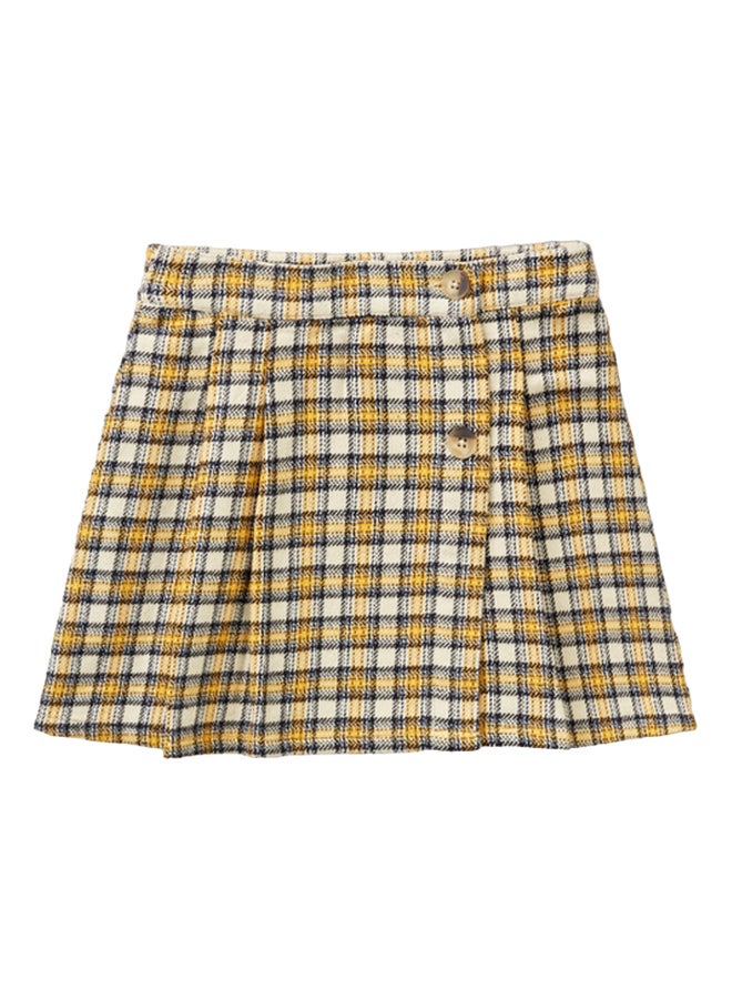 Benetton Check Mini Skirt  - Image 1