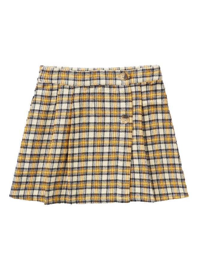 Benetton Check Mini Skirt  - Image 2