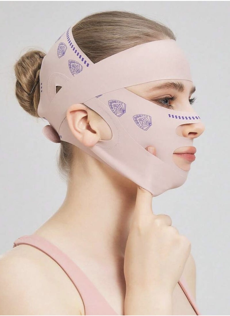 Generic Post Surgery Neck and Chin Compression Wrap Bandage, Face Slimmer,  - Image 2