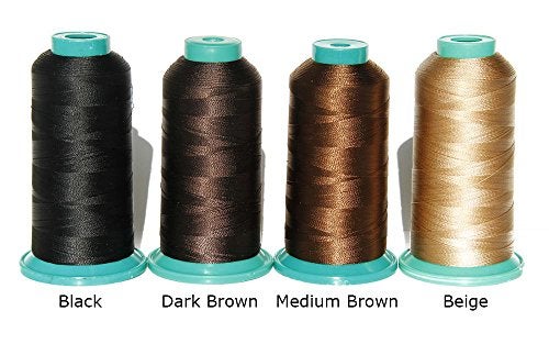 Ms Fenda 1800 Yard Elastic Nylon Sewing Thread for Wig Makers (Black) - Image 2