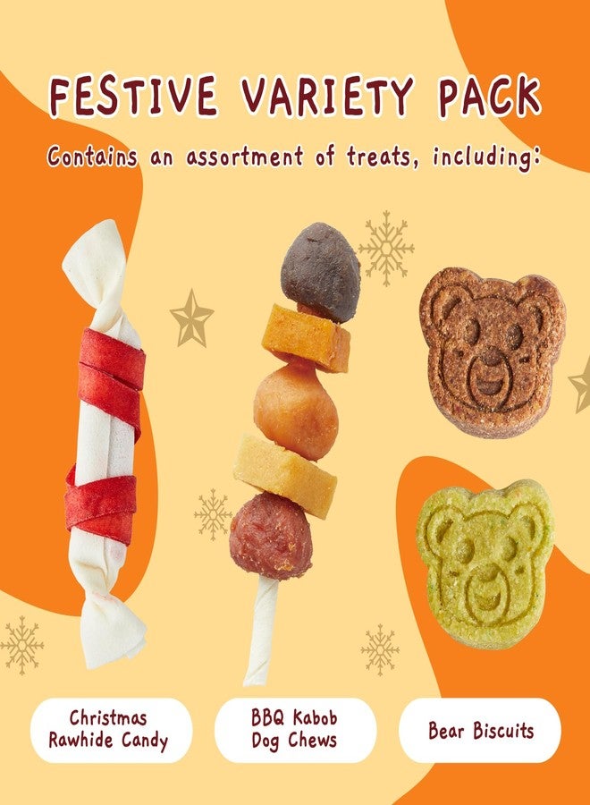 Jungle Calling Christmas Dog Treats, Holiday Chews Variety Pack 20+ Count, Holiday Stocking Xmas Treats for Dogs - Image 3