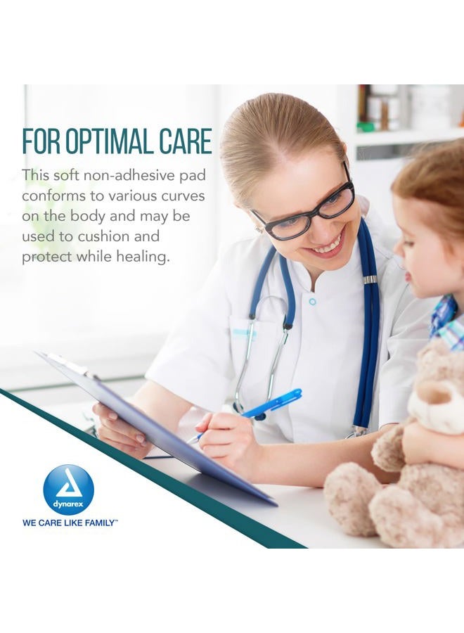 Dynarex Non-Adherent Pads-Sterile, Individually Packaged, Non-Stick Wound and Burn Care, Soft & Highly Absorbent, 3” x 4”, 1 Box of 100 Non-Adherent Pads-Sterile - Image 4