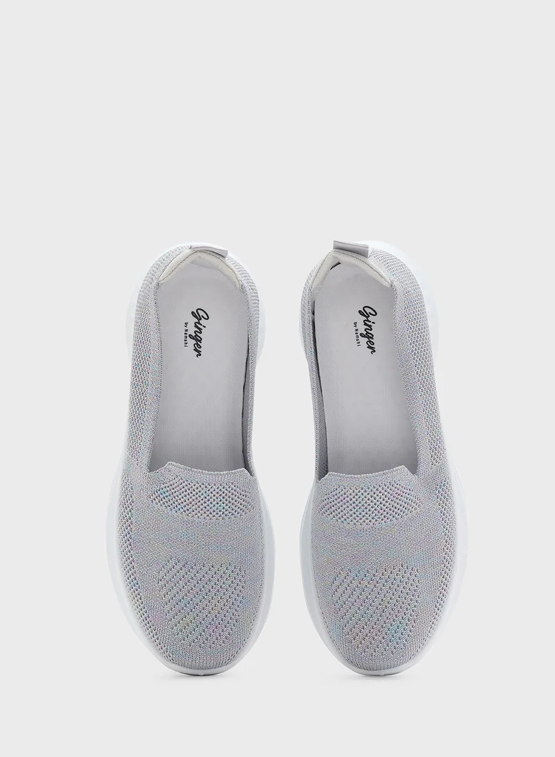 Ginger Breathable Knit Comfort Slip On Shoe