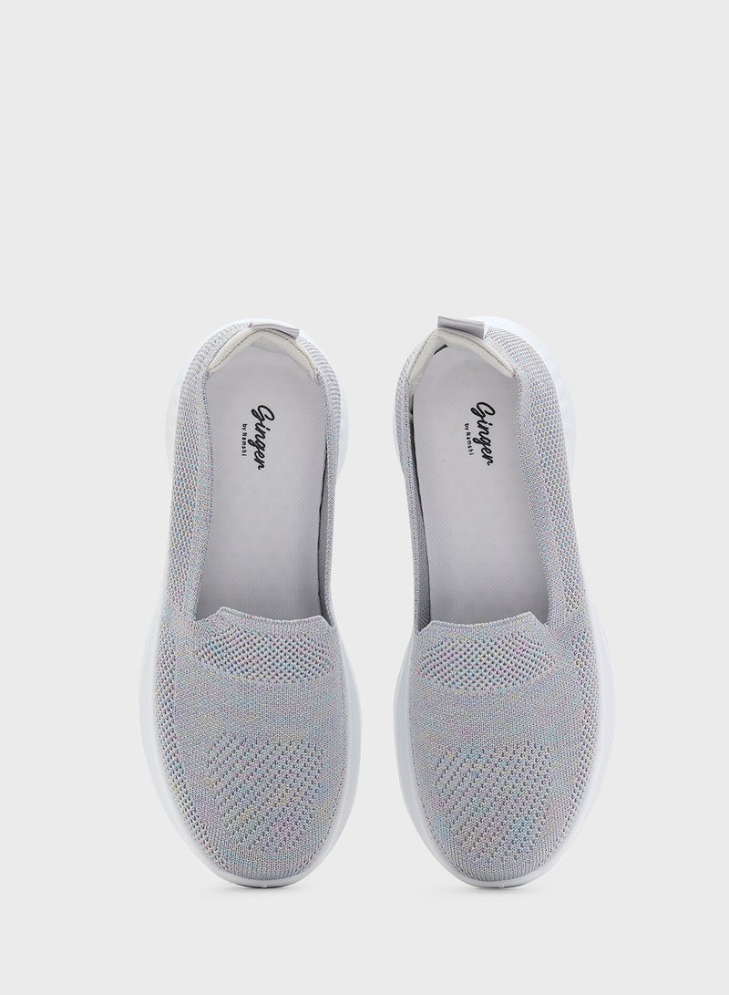 Ginger Breathable Knit Comfort Slip On Shoe  - Image 4