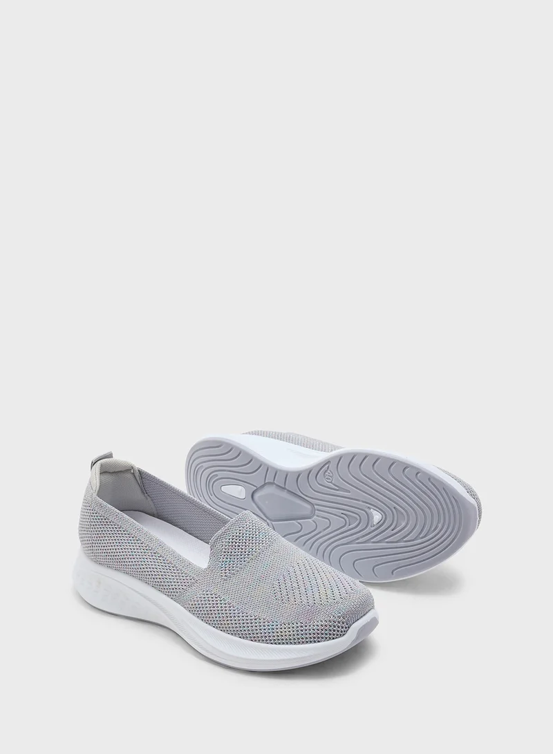 Ginger Breathable Knit Comfort Slip On Shoe
