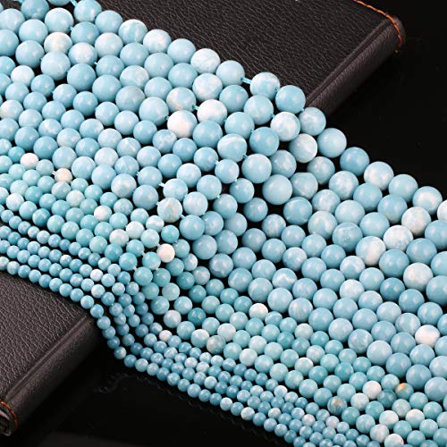 Zotoone Natural Larimar Beads - 10 mm Round Loose Beads for Jewelry Making - 1 Strand, 15" (Larimar) - Image 5