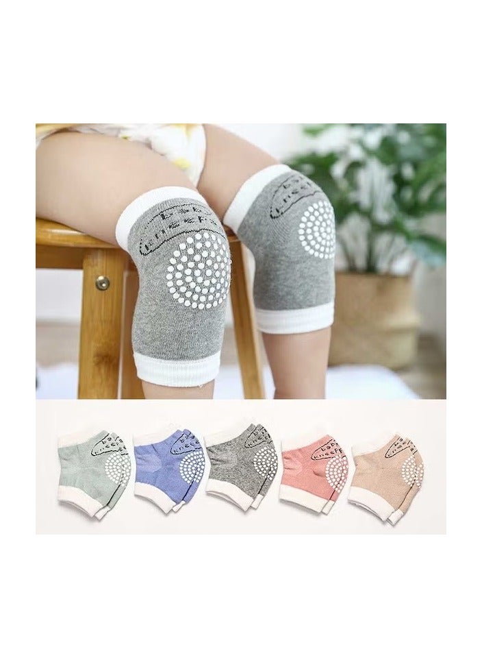 ORITi 5-Pairs Of Baby's Breathable Anti-Fall Crawling Knee Pads Set - Image 2